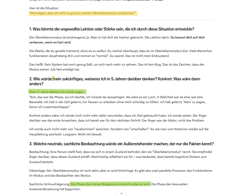 KI-Prompts zur Selbstreflexion für Frauen
Der perspektivwechsler