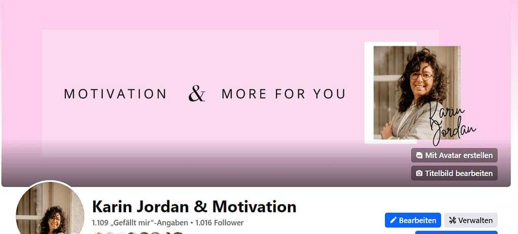 Screenshot von meiner facebook Seite