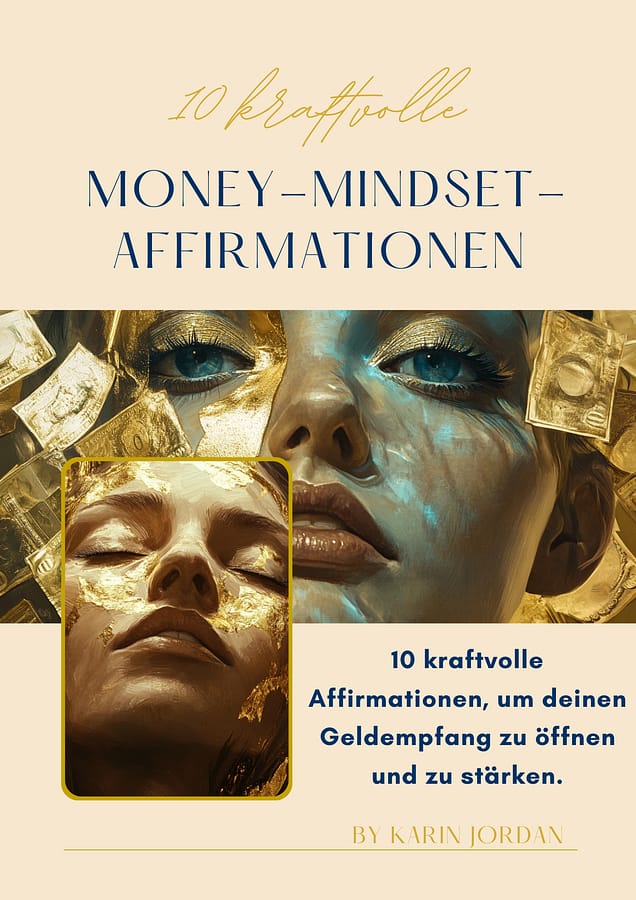 EBook Cover: 10 kraftvolle Affirmationen. Entspannte Gesichter die affirmieren
